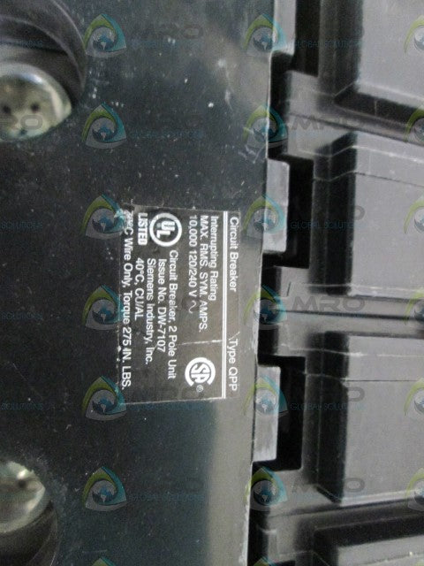 SIEMENS Q2200B CIRCUIT BREAKER 200A *NEW NO BOX*