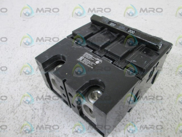 SIEMENS Q2200B CIRCUIT BREAKER 200A *NEW NO BOX*