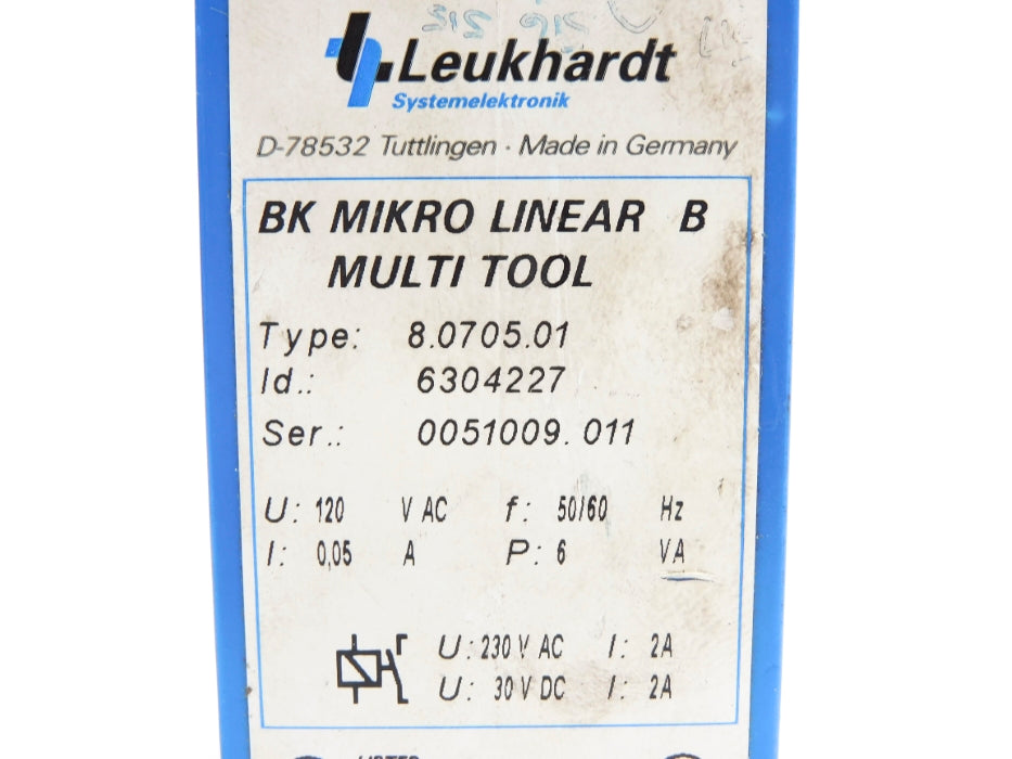 LEUKHARDT 8.0705.01 6304227 120VAC UNMP