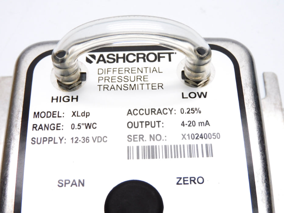 ASHCROFT XLDP XL3MB242STP5IW 0.5"WC NSMP