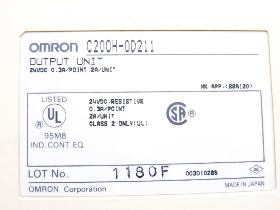 OMRON C200H-OD211 UNMP