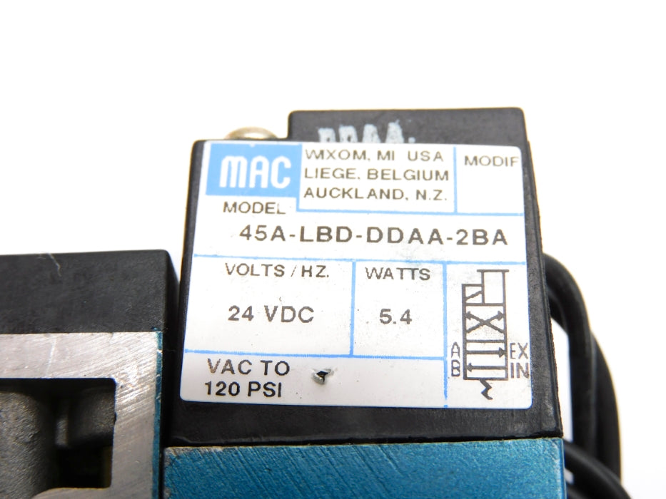 MAC 45A-LBD-DDAA-2BA 24VDC 120PSI NSMP
