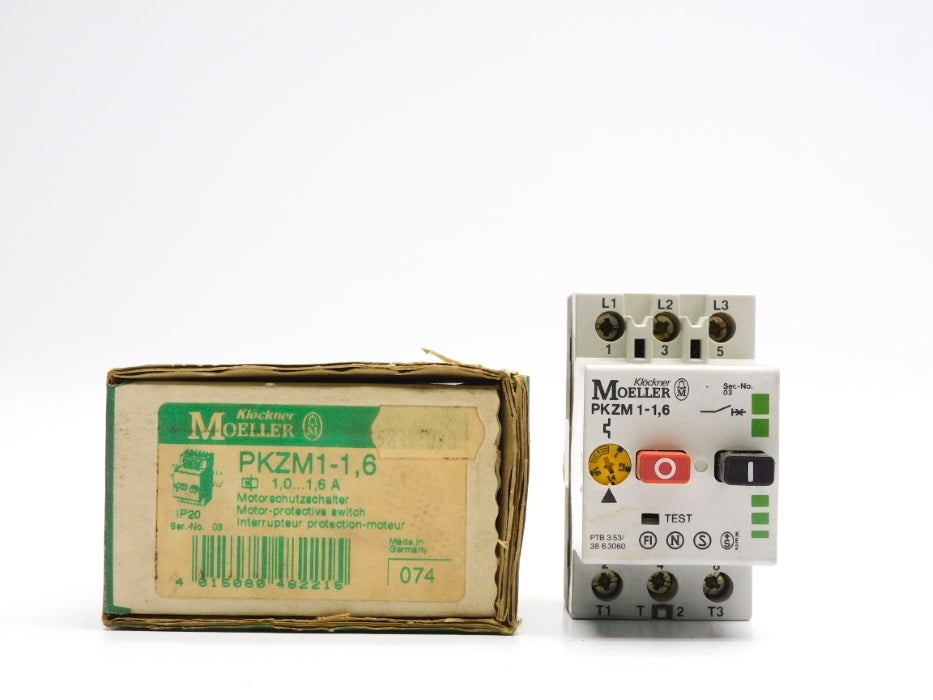KLOCKNER MOELLER PKZM1-1.6 575V 1.0-1.6A NSMP