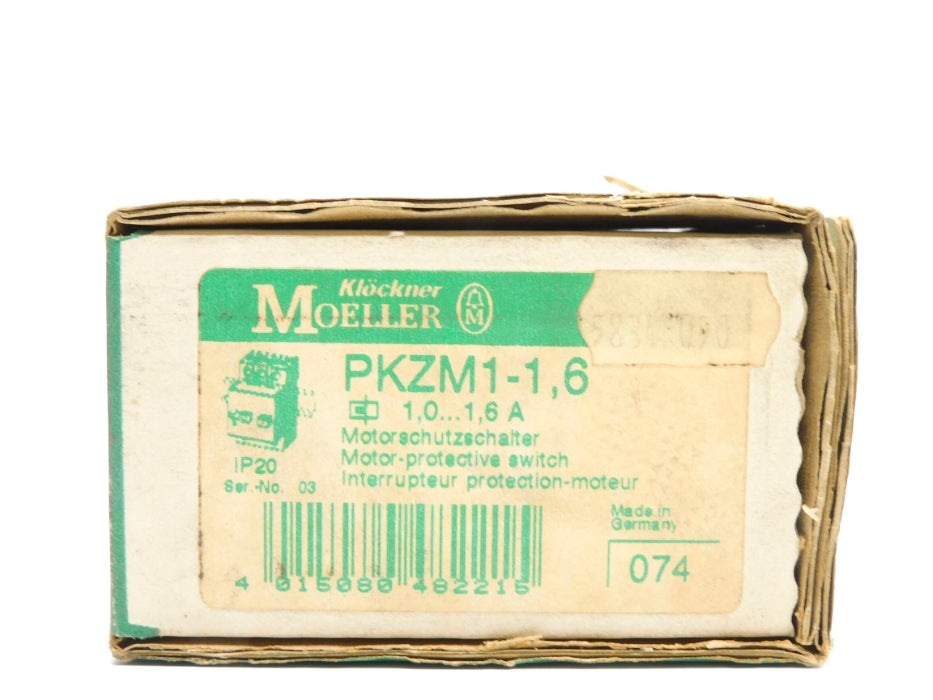 KLOCKNER MOELLER PKZM1-1.6 575V 1.0-1.6A NSMP
