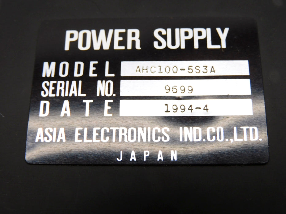 ASIA ELECTRONICS AHC100-5S3A NSMP