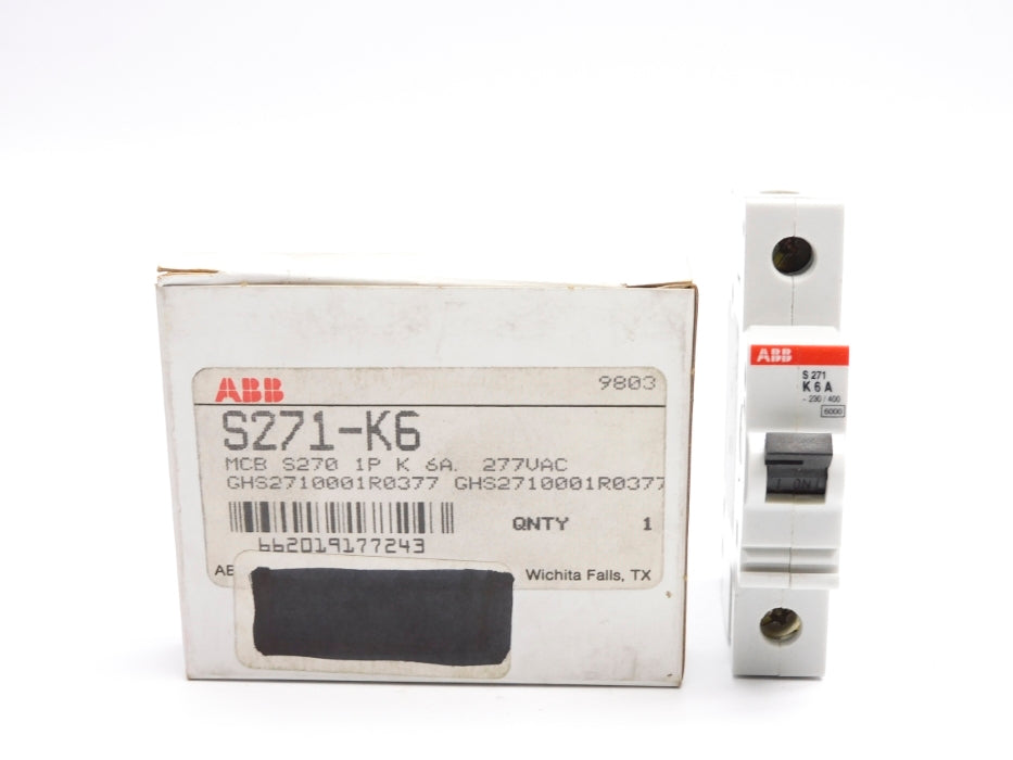 ABB GHS2710001R0377 S271-K6 6A 277VAC NSMP