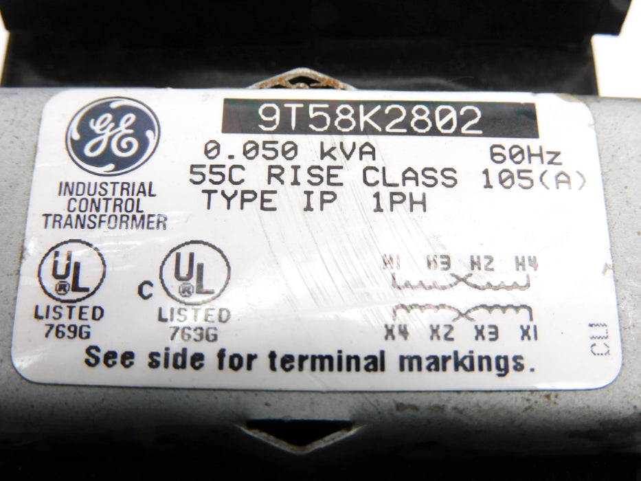 GENERAL ELECTRIC 9T58K2802 0.050KVA UNMP