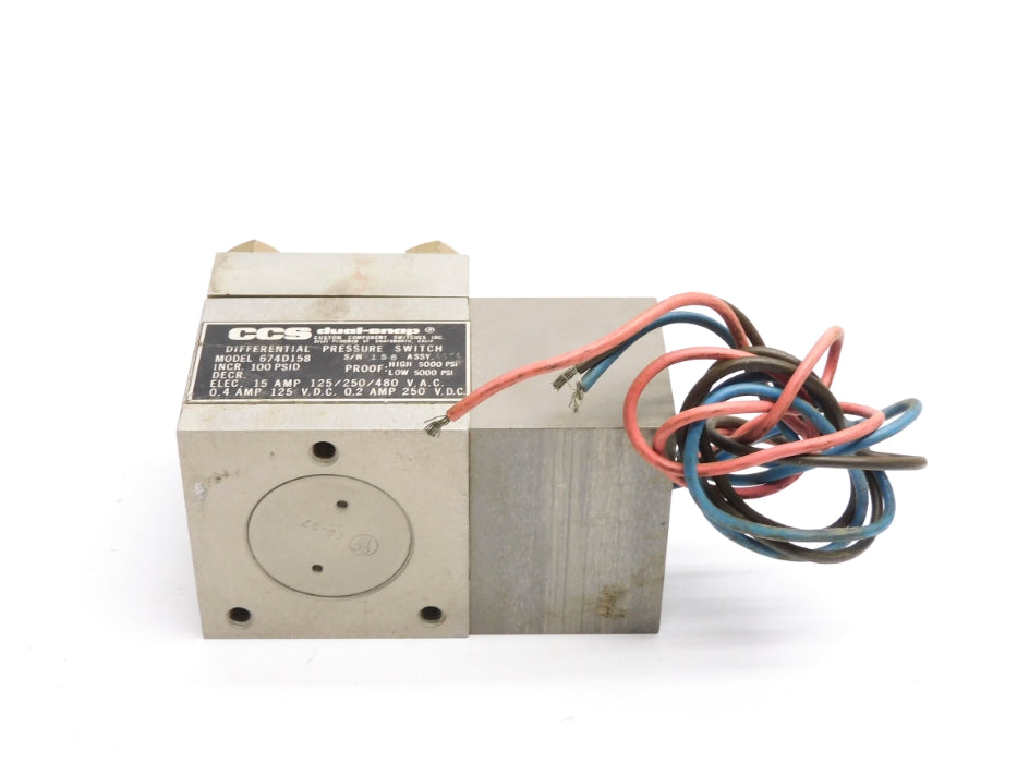 CCS 674D158 100PSID UNMP