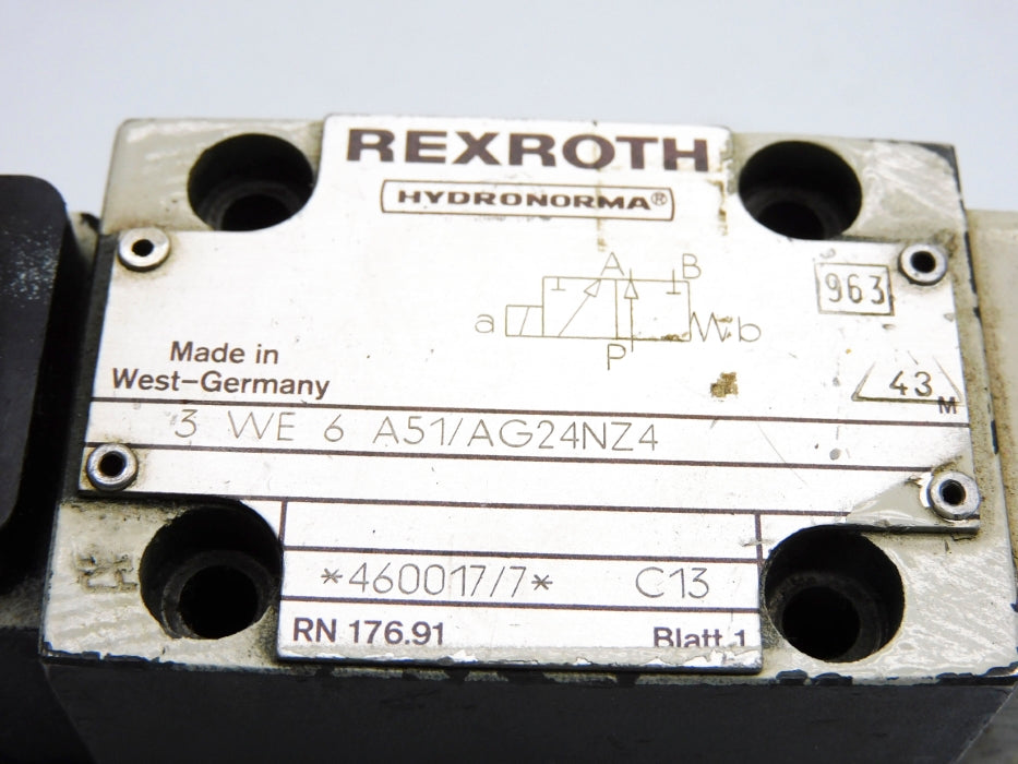 REXROTH 3WE6A51/AG24NZ4 460017/7 UNMP