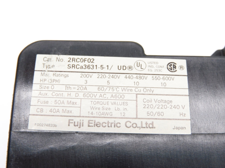 FUJI ELECTRIC 2RC0F0211 220-240V NSMP
