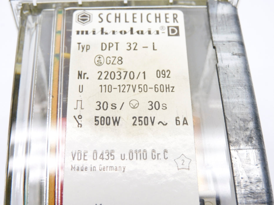 SCHLEICHER DPT32-L 220370/1 110-127V 30SEC/30SEC NSMP