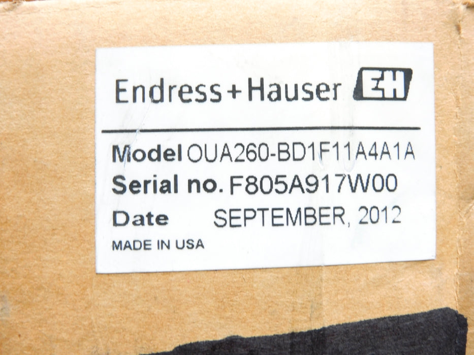 ENDRESS+HAUSER OUA260-BD1F11A4A1A NSMP