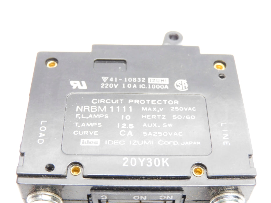 IDEC NRBM111110ACA 10A 250VAC NSMP