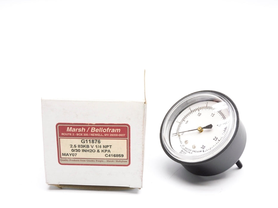 MARSH/BELLOFRAM G11876 0/30"H2O NSMP