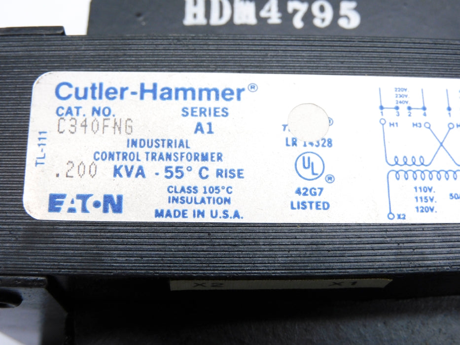 CUTLER HAMMER C340FNG SER. A1 .200KVA NSNP