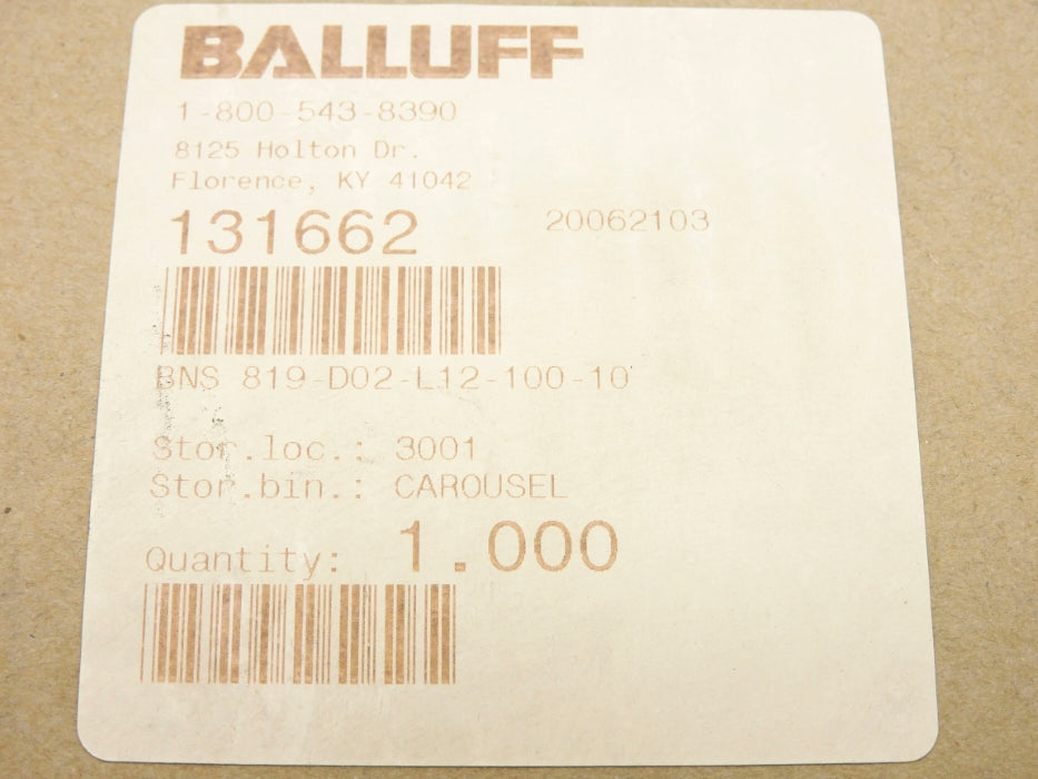 BALLUFF BNS819-D02-L12-100-10 NSFS