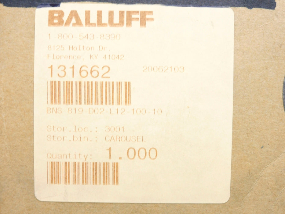 BALLUFF BNS819-D02-L12-100-10 NSMP