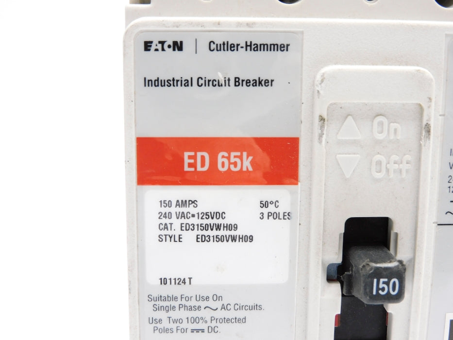 CUTLER HAMMER ED3150VWH09 150A 240VAC/125VDC UNMP