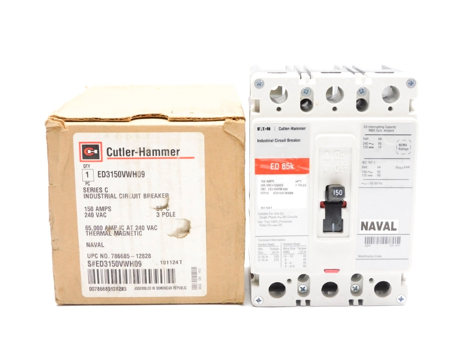 CUTLER HAMMER ED3150VWH09 SER. C 150A 240VAC NSMP