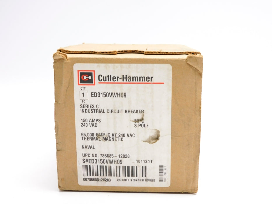 CUTLER HAMMER ED3150VWH09 SER. C 150A 240VAC NSMP