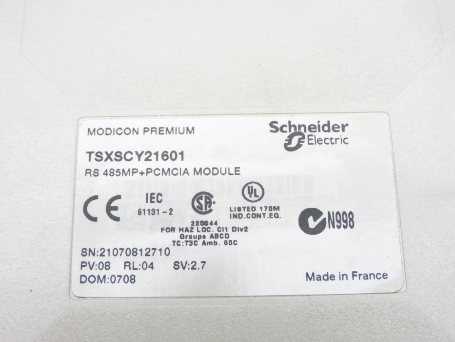 SCHNEIDER ELECTRIC TSXSCY21601 NSMP