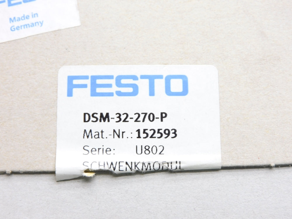 FESTO DSM-32-270-P 152593 145PSI NSMP