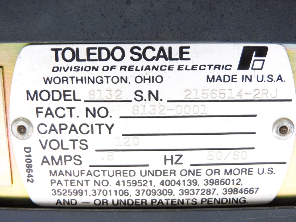 RELIANCE ELECTRIC 8132 8132-0001 120V .6A UNMP