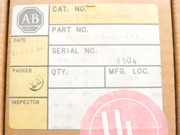 ALLEN BRADLEY 1772-MS NSMP