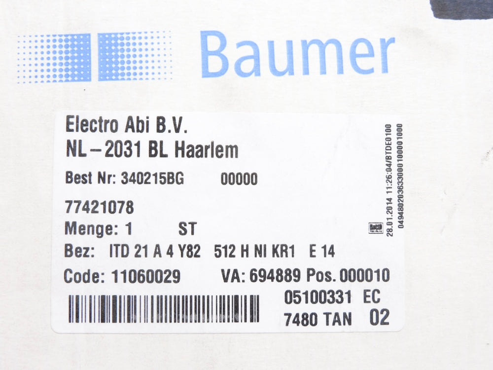 BAUMER ITD21A4Y82512HNIKR1E14 11060029 NSMP