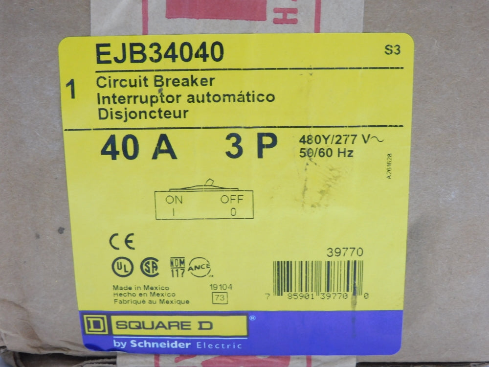 SQUARE D EJB34040 480/277V 40A NSFS