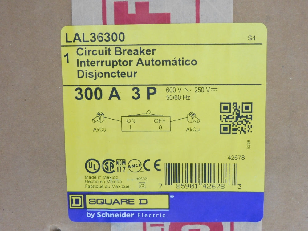 SQUARE D LAL36300 300A 600/250V NSFS