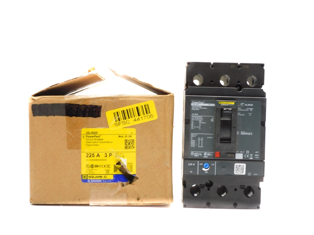 SQUARE D JGL36225 225A 600V (AS PICTURED) NSMP