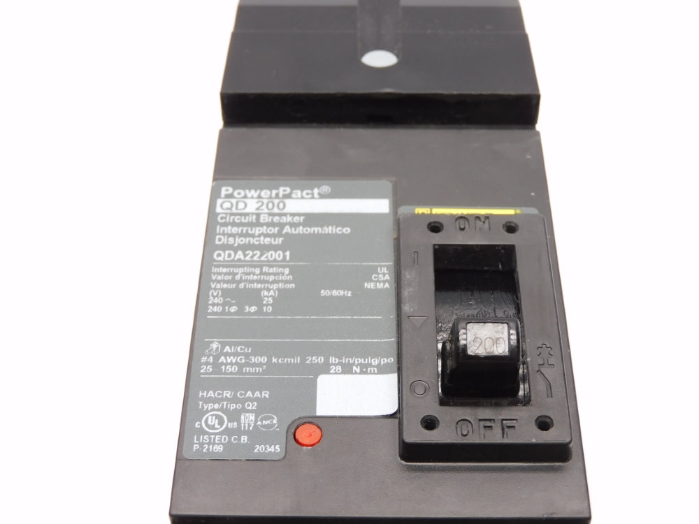 SQUARE D QDA222001 240V 200A NSMP