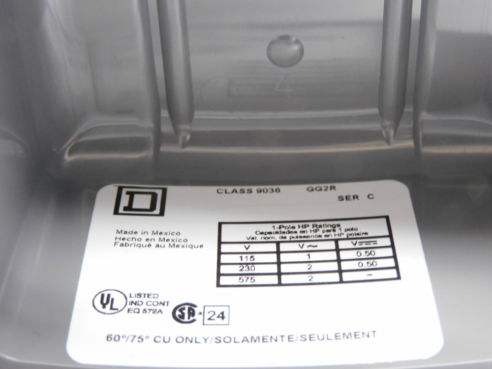 SQUARE D 9036GG2R SER. C NSMP