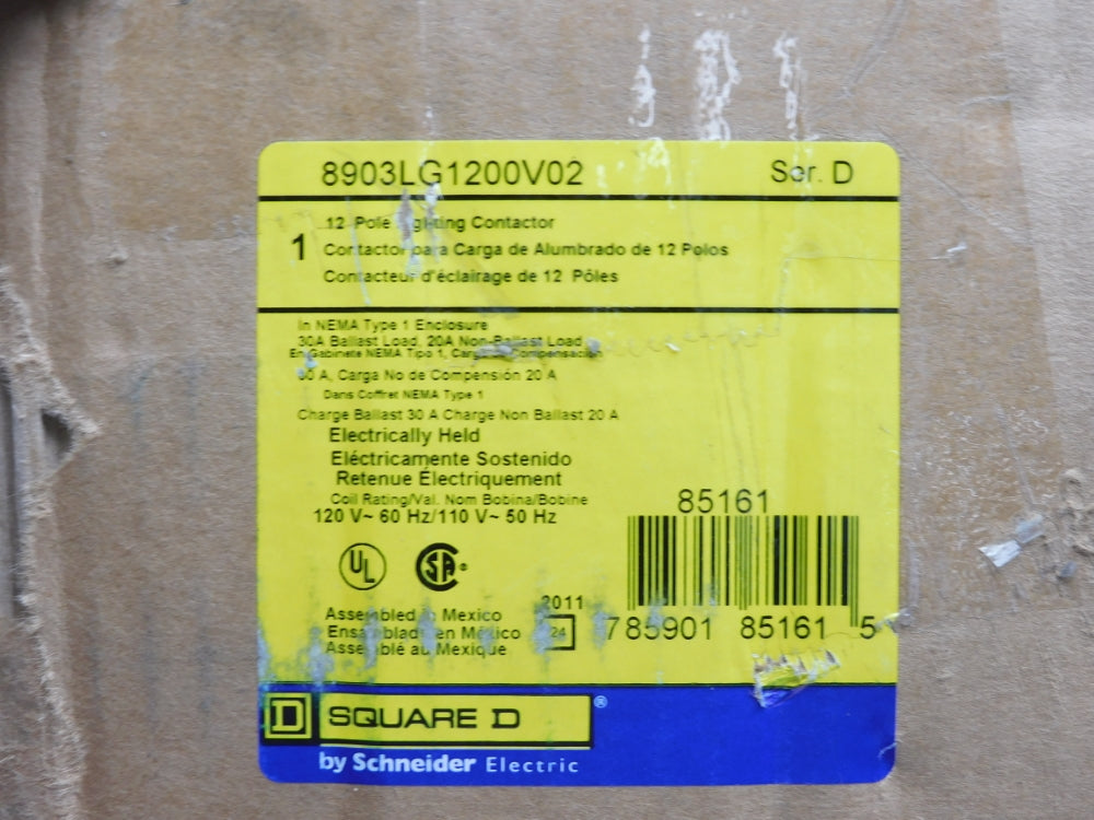 SQUARE D 8903LG1200V02 SER. D 120/110V (AS PICTURED) NSMP