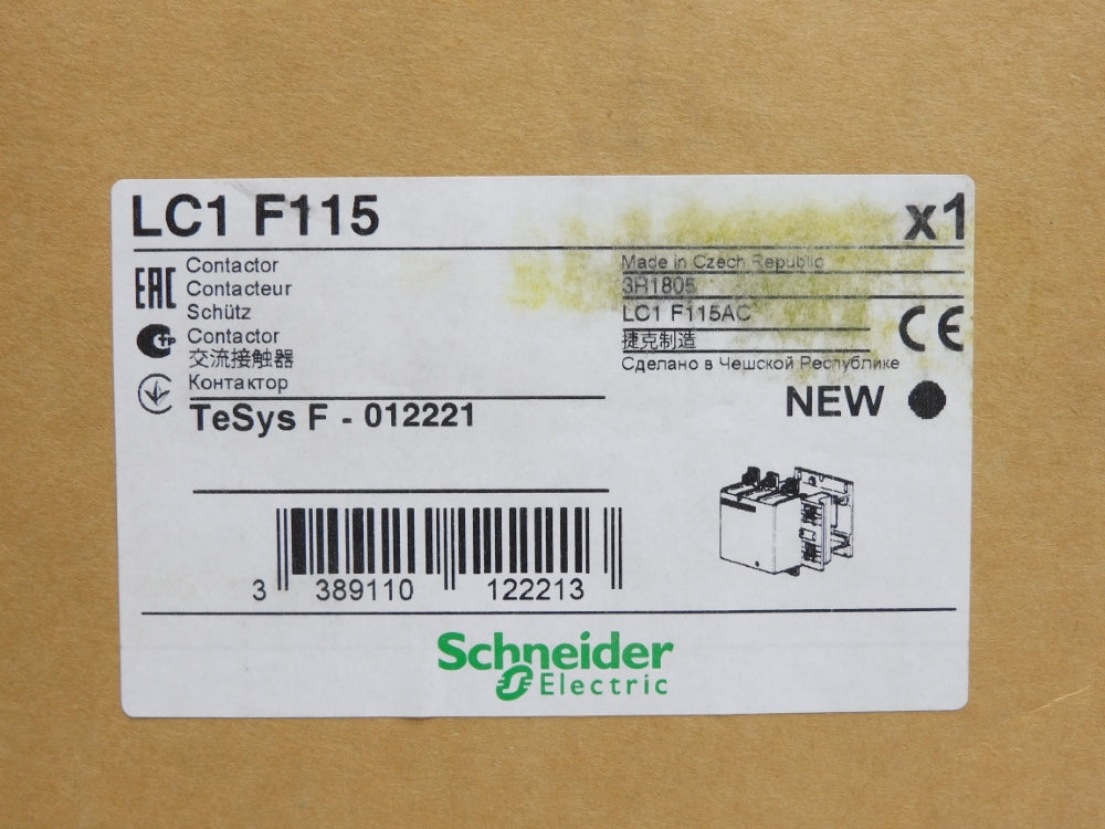 SCHNEIDER ELECTRIC LC1F115 (AS PICTURED) NSMP