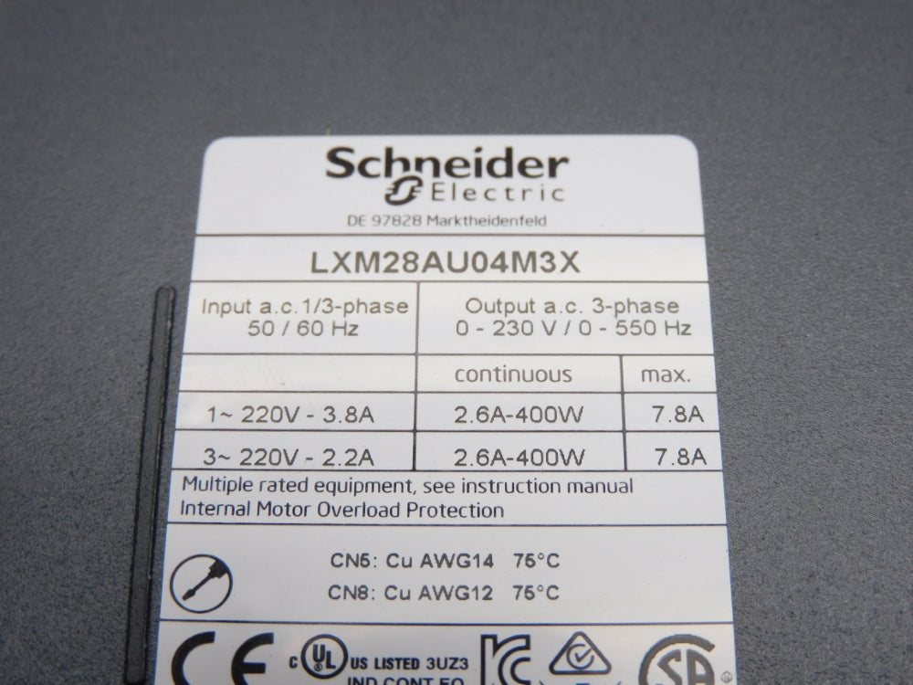 SCHNEIDER ELECTRIC LXM28AU04M3X NSMP