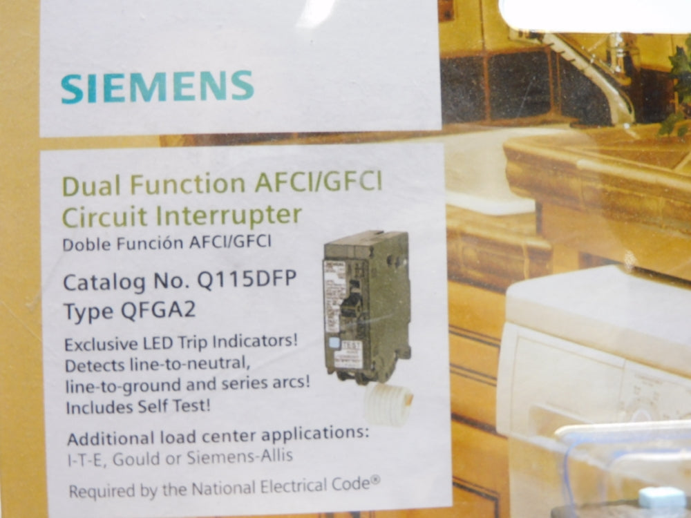 SIEMENS Q115DFP 15A 120VAC NSMP
