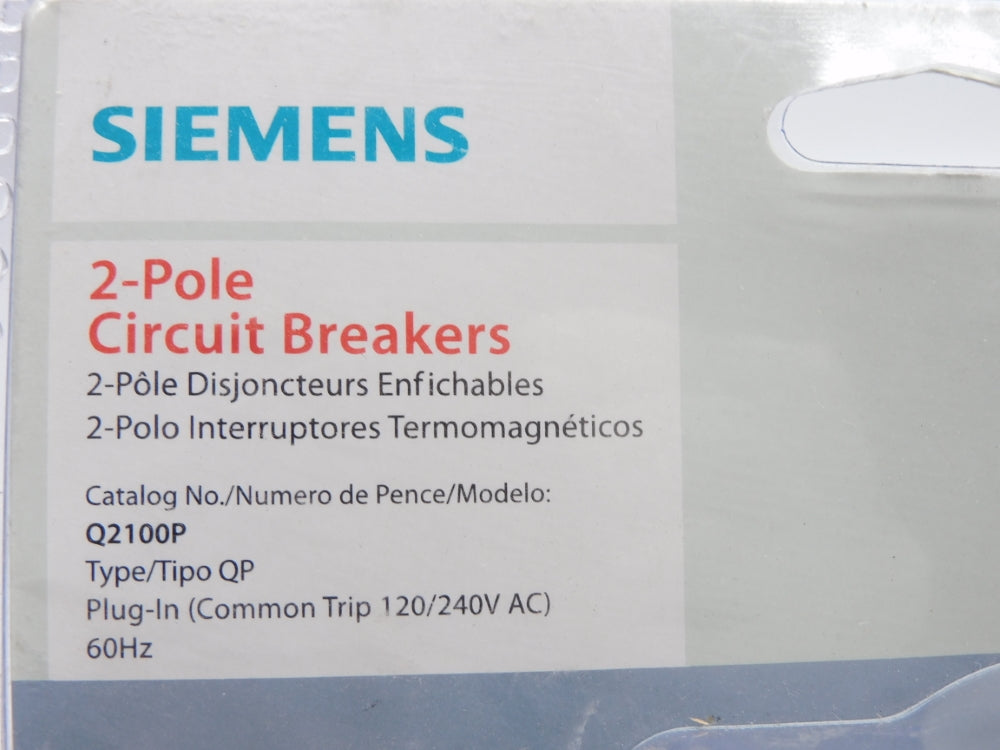 SIEMENS Q2100P 120/240VAC 100A NSMP