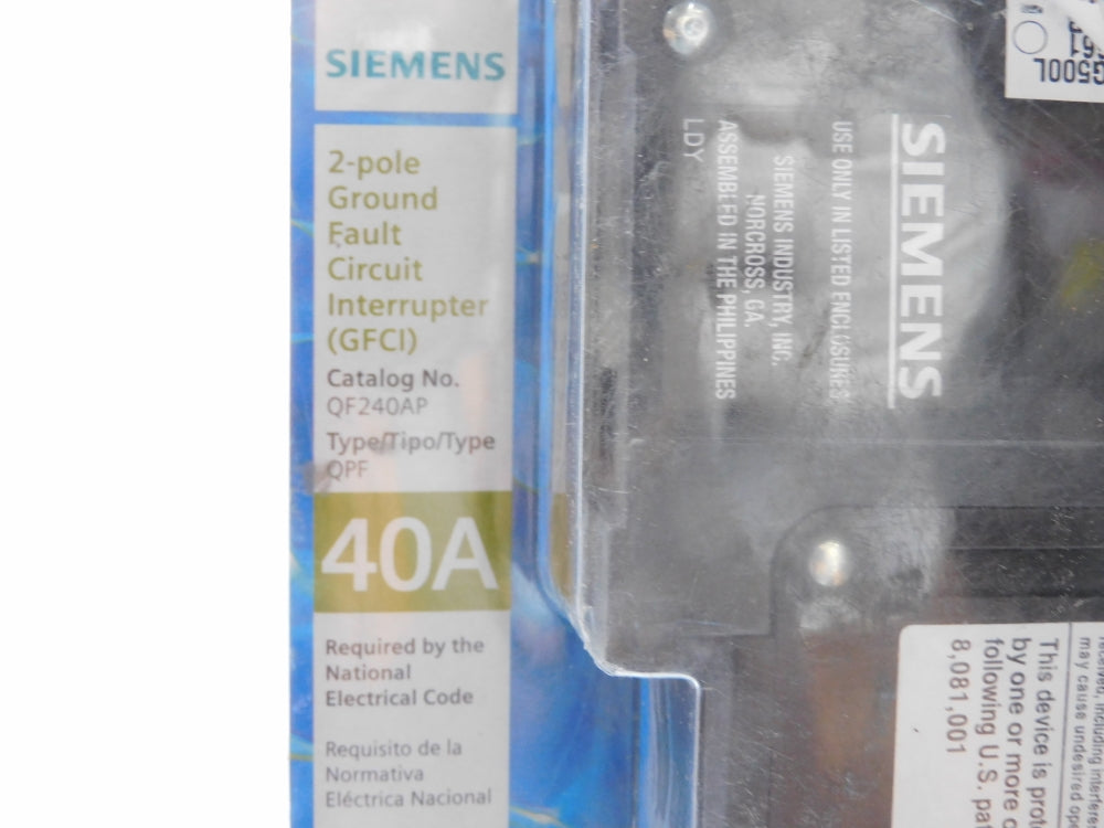 SIEMENS QF240AP 120/240V 40A NSMP
