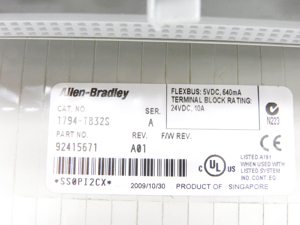 ALLEN BRADLEY 1794-TB32S SER. A UNMP