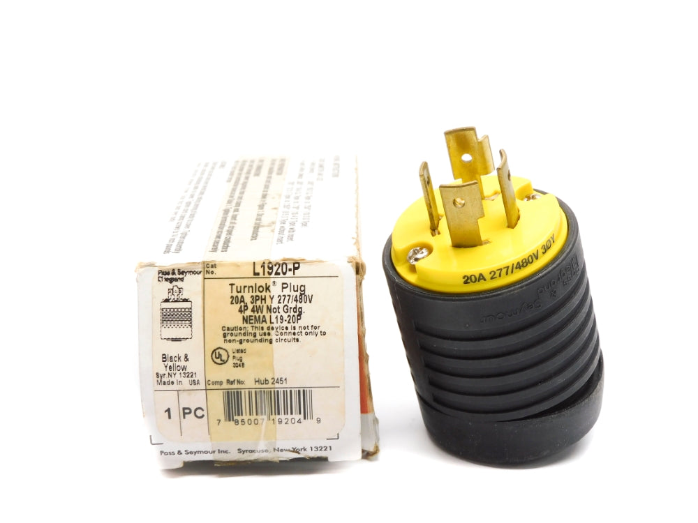 PASS&SEYMOUR LEGRAND L1920-P 277/480V 20A NSMP