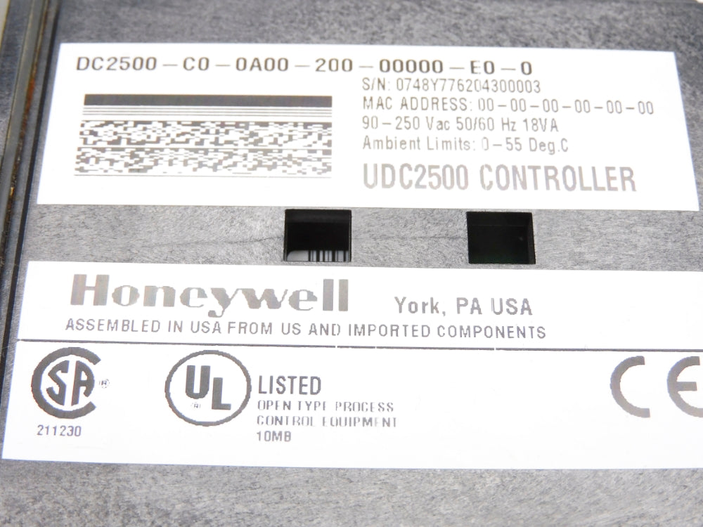 HONEYWELL DC2500-C0-0A00-200-00000-E0-0 UNMP
