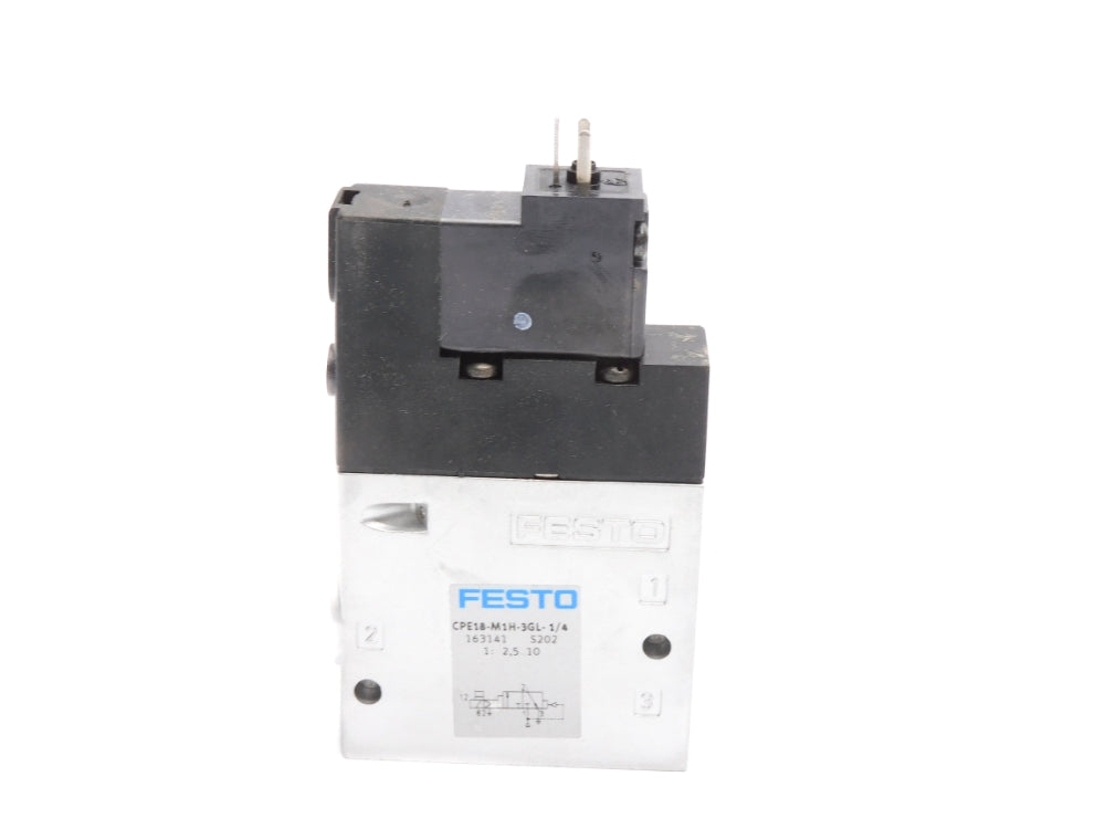 FESTO CPE18-M1H-3GL-1/4 163141 SER. S202 20.4-26.4VDC NSNP