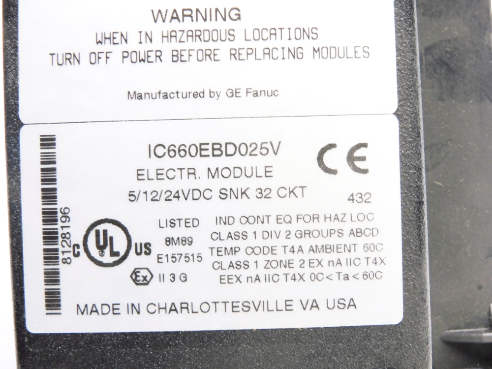 FANUC IC660EBD025V NSNP