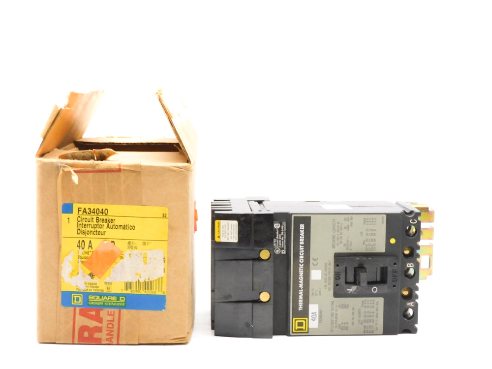 SQUARE D FA34040 SER. 2 40A 480/250V NSMP
