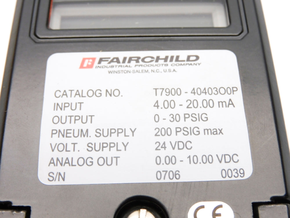 FAIRCHILD T7900-40403O0P 0-30PSIG NSMP
