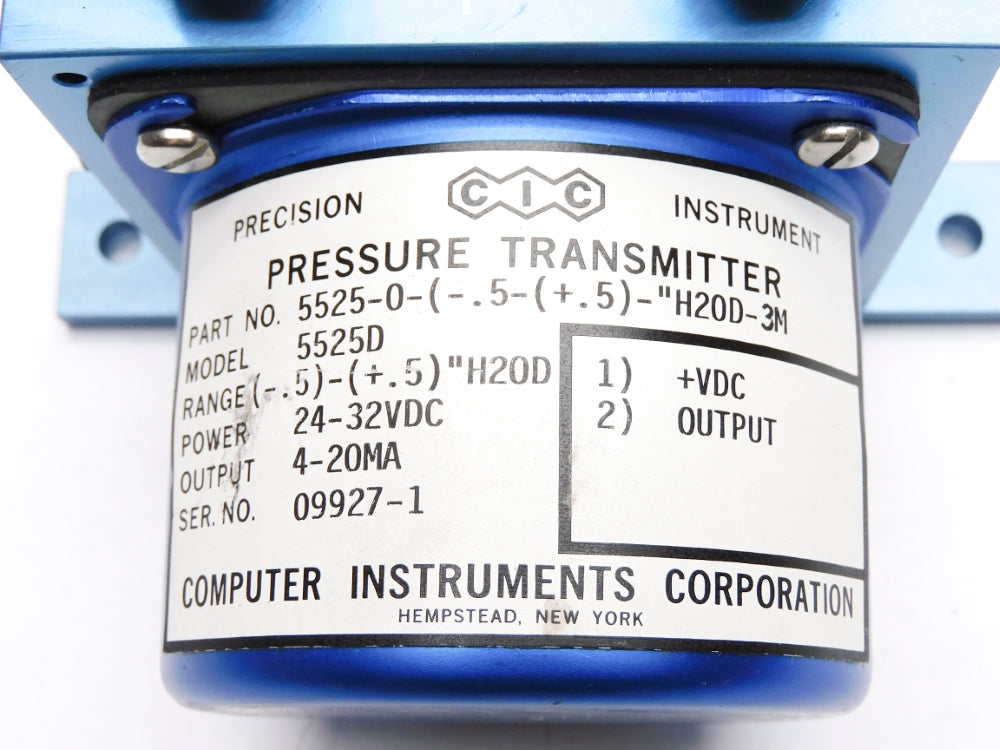COMPUTER INSTRUMENTS 5525D 5525-0-(-.5-(+.5)-"H2OD-3M NSNP