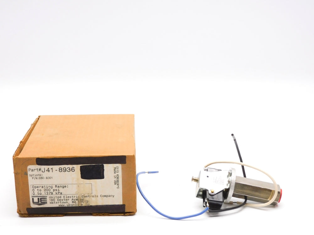 UNITED ELECTRIC J41-8936 050-8001 0-200PSI NSMP