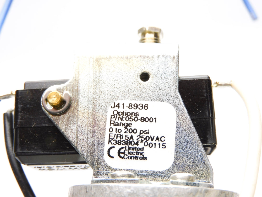 UNITED ELECTRIC J41-8936 050-8001 0-200PSI NSMP
